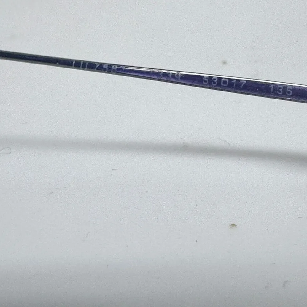 Luxottica Eyeglass Frame LU 758 T339 Purple Rimless 53-17-135‎ H15676